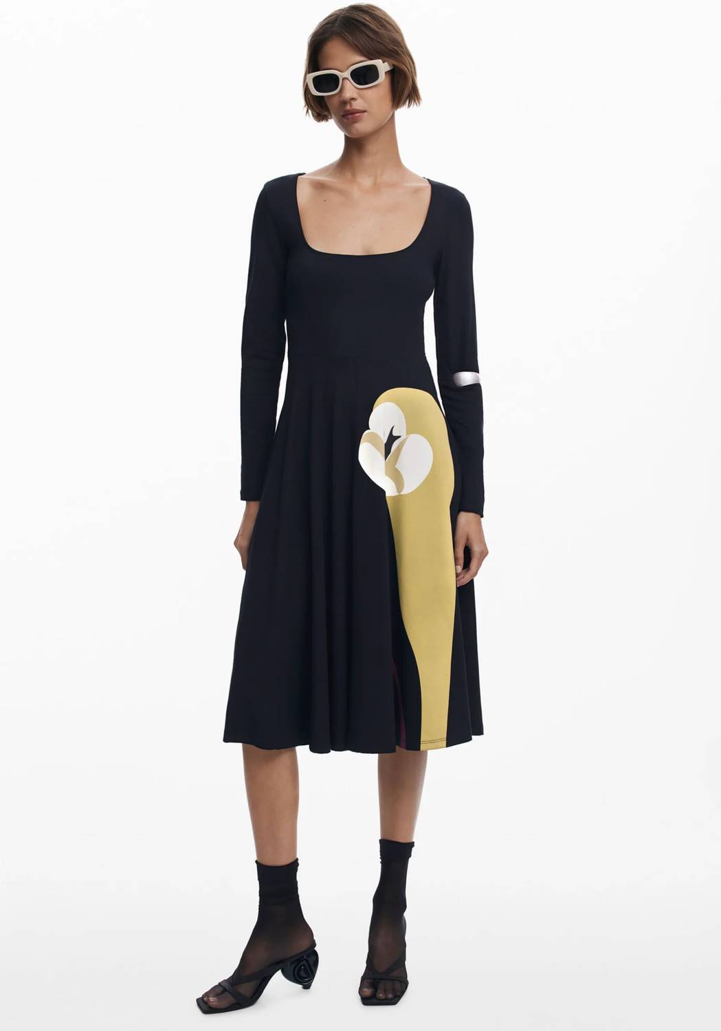 Desigual - Lirio Scoop-neck Midi Dress