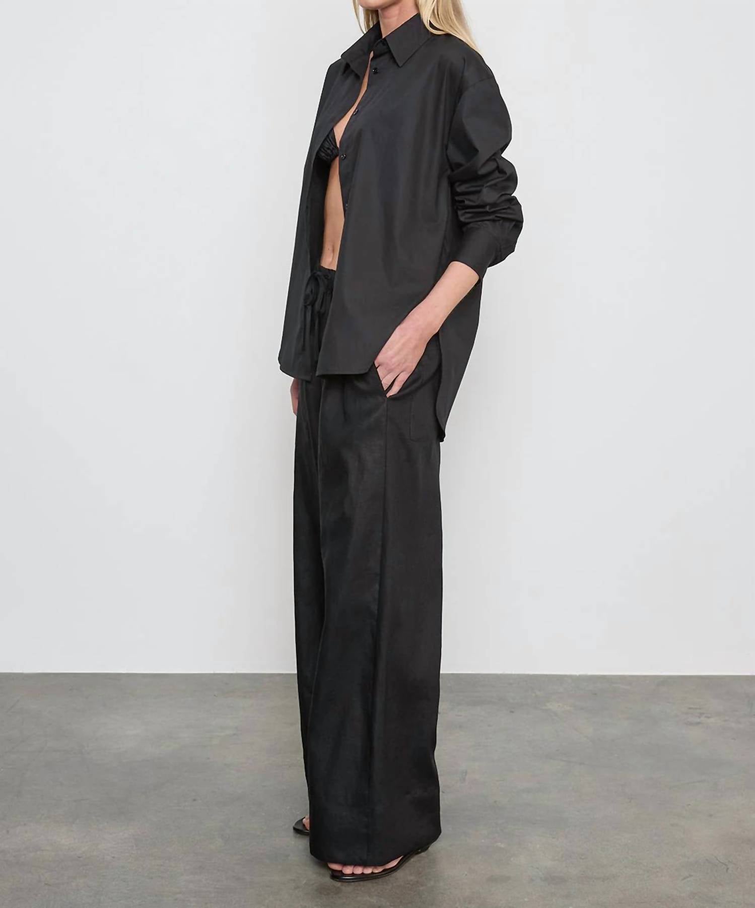 Enza Costa - LINEN CROPPED SUMMER PANT