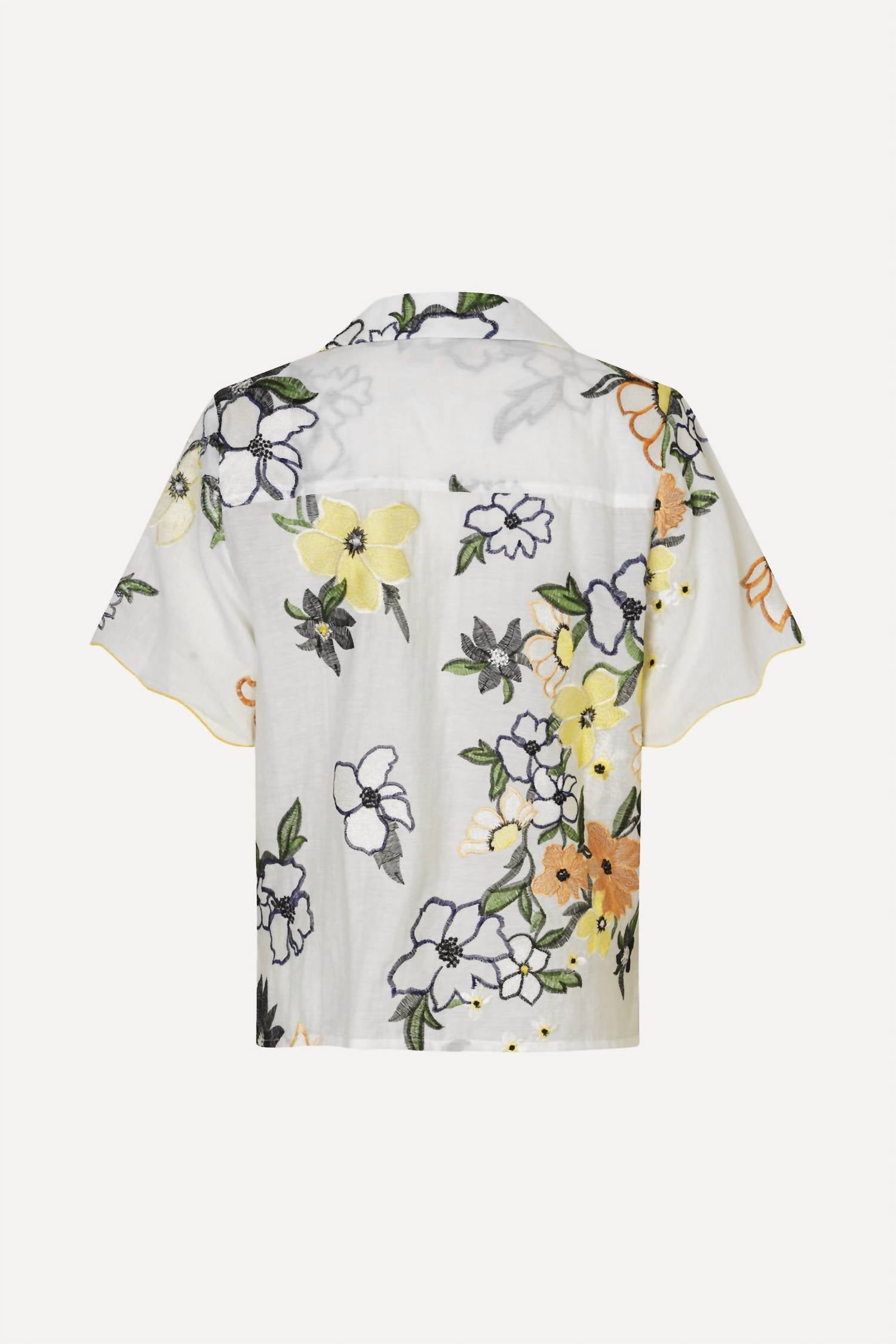 Stine Goya - Scalloped Short Sleeve Shirt