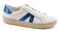 Corkys Footwear Women's Friend Zone Sneaker in white blue - women's sneaker