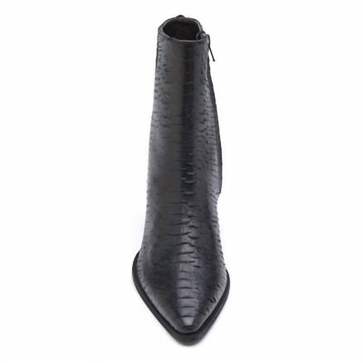 Matisse Women's Caty Bootie in black snake - women's shoe - alternate view