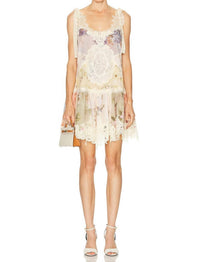 Zimmermann - Cascadian Lace Mini Dress