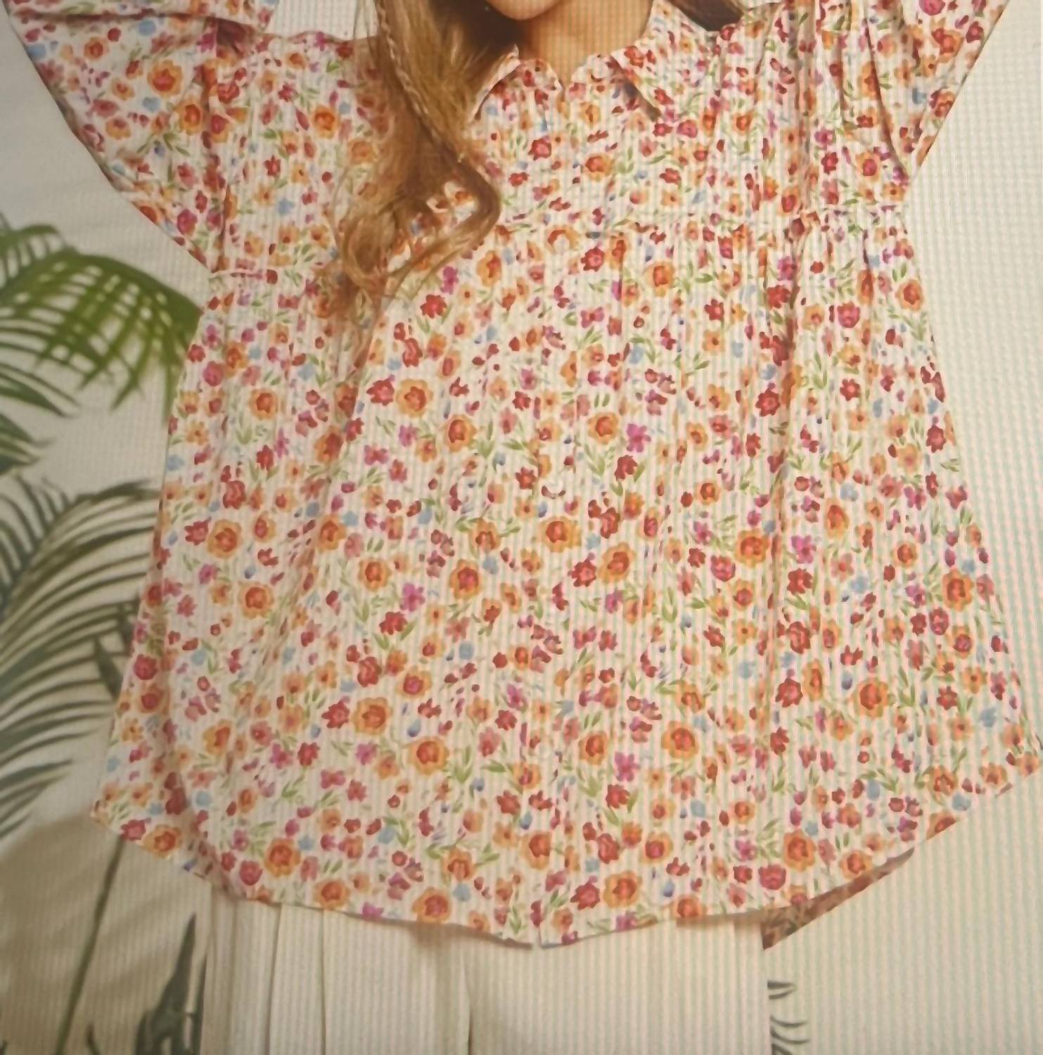 Emily Wonder - Babydoll Ditsy Top