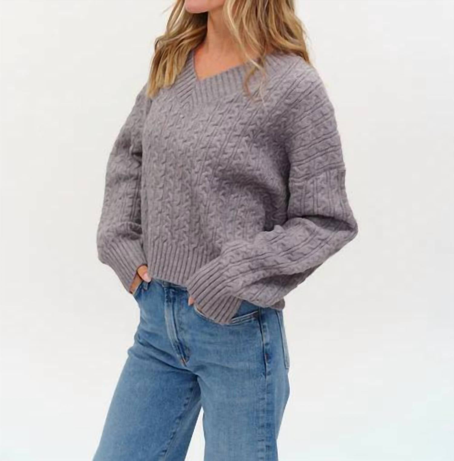 Six/Fifty - Camden Cable Knit Sweater