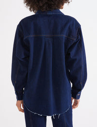 Etica - Anary Dark Denim Button Shirt