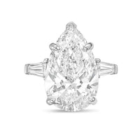 Diana M Jewels - Women's Pear & Baguette Lab-Grown Diamond Ring (10.00 Ct) - Bold
