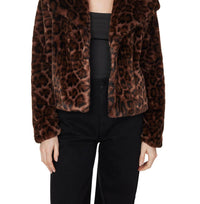 Habitual Faux Fur Leopard Jacket in brown - item