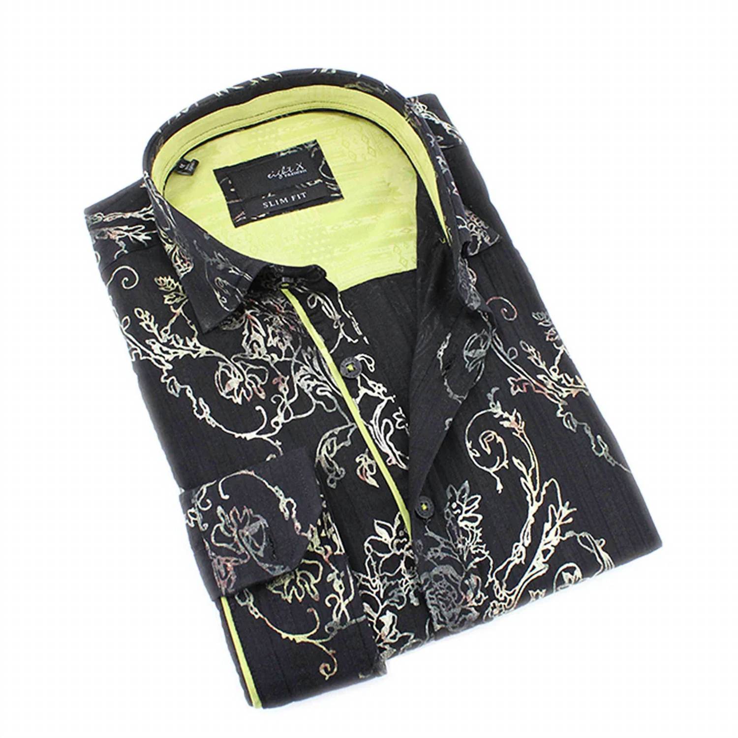 Eight X - Rose Foil Print Button Down Shirt