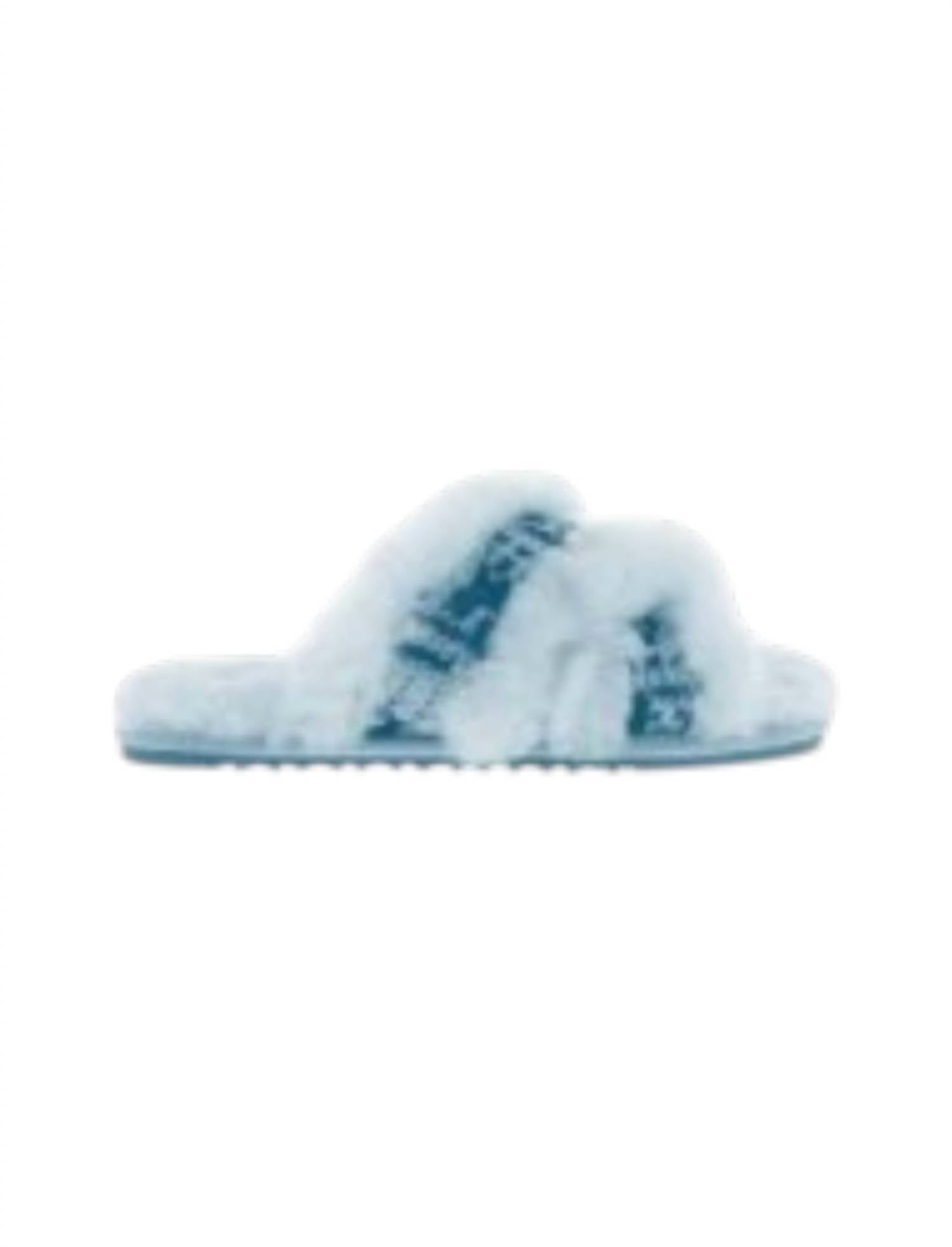 Lamo Women's Eden Sheepskin Slide Slipper in turquoise - women's shoe