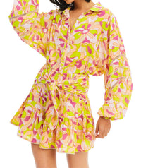 ALLISON NEW YORK Lilian Blouse in tropical flowers - women's blouse