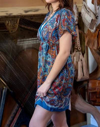 Angie - Paisley Short Dress