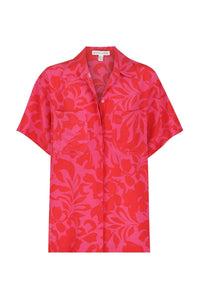 Shona Joy - SILK SHORT SLEEVE RELAXED SHIRT