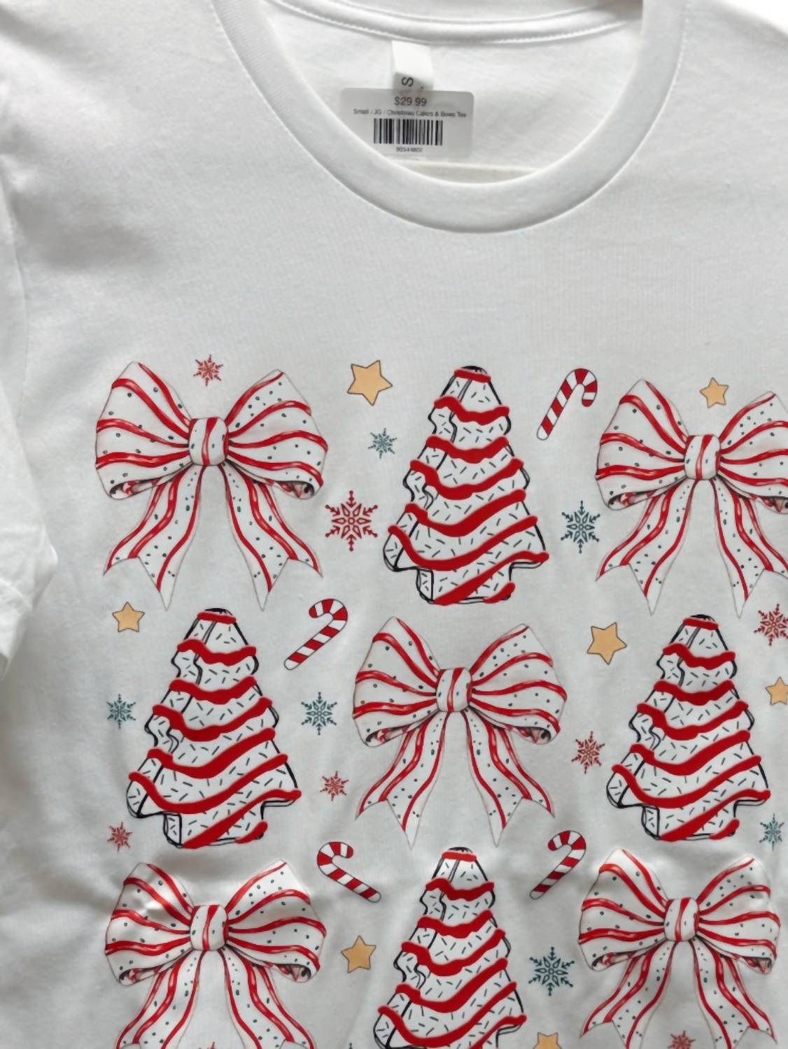 Bella + Canvas - Women's Christmas Cakes & Bows Tee