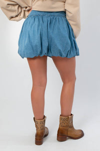 Ee:Some - Along The Way Denim Bubble Skort