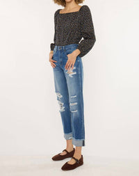Kancan - Eloise Essentials High Rise Straight Leg Jeans