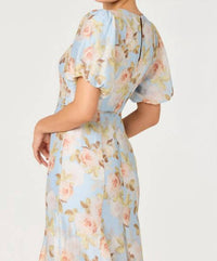 Astr - Lavena Balloon Sleeve Midi Dress