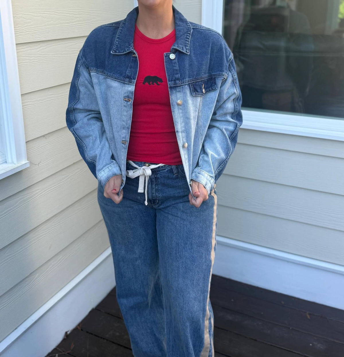 La Society - Gradient Denim Jacket