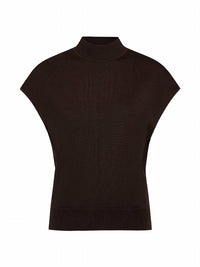 TWP Wren Wool Mock Turtleneck Top in delicioso - women's blouse - view 6