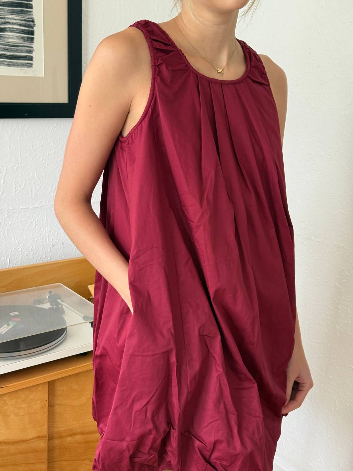 Sofie The Label - Poplin Bubble Hem Mini Dress