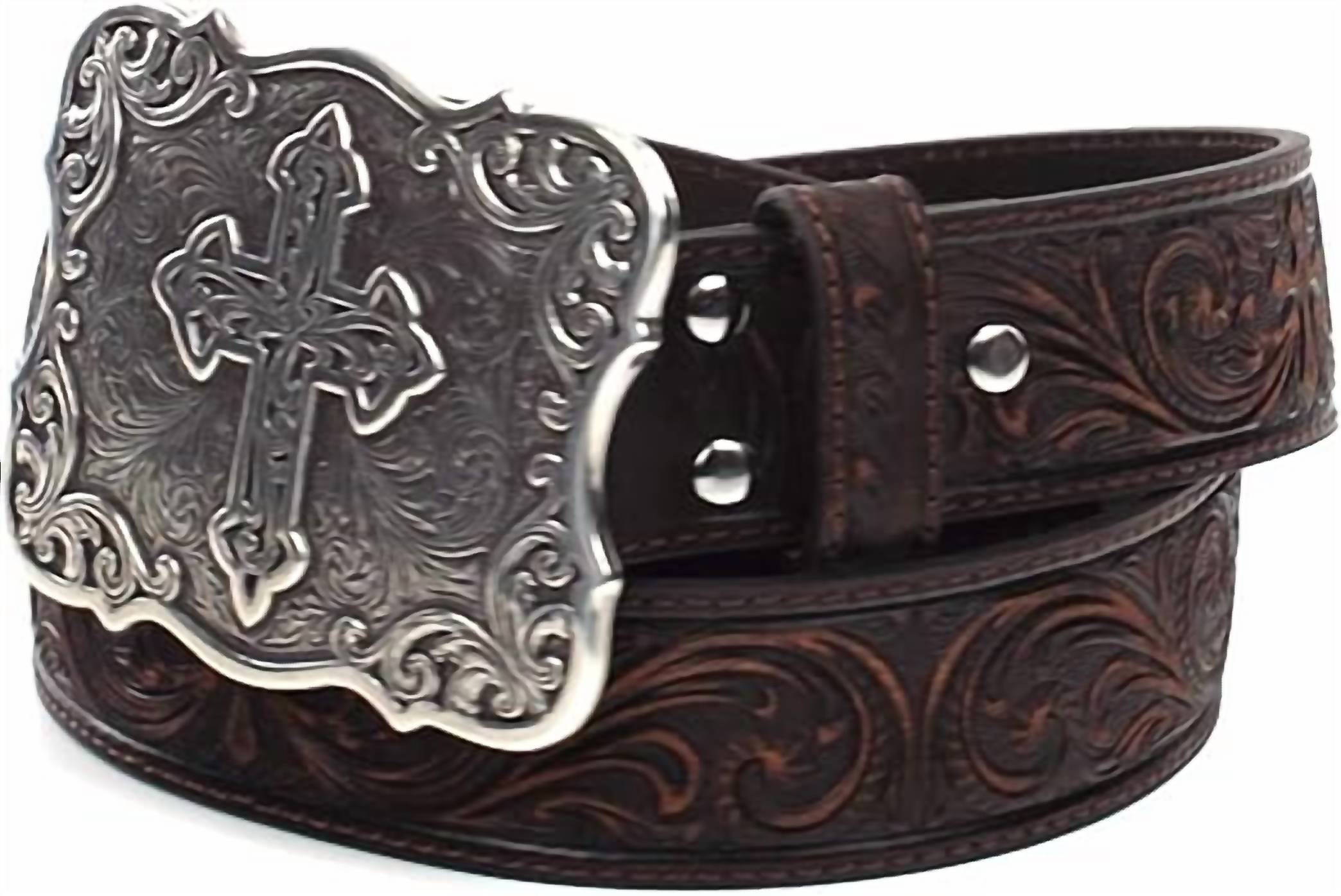 Nocona Belt Co. - Women's Embossed Cross Belt