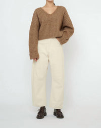 7115 By Szeki - Chunky V-neck Sweater
