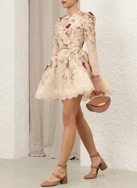 Zimmermann - Hypnotic Lace Trim Mini Dress