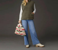 Coco + Carmen - Fern Sherpa Lined Fleece Vest