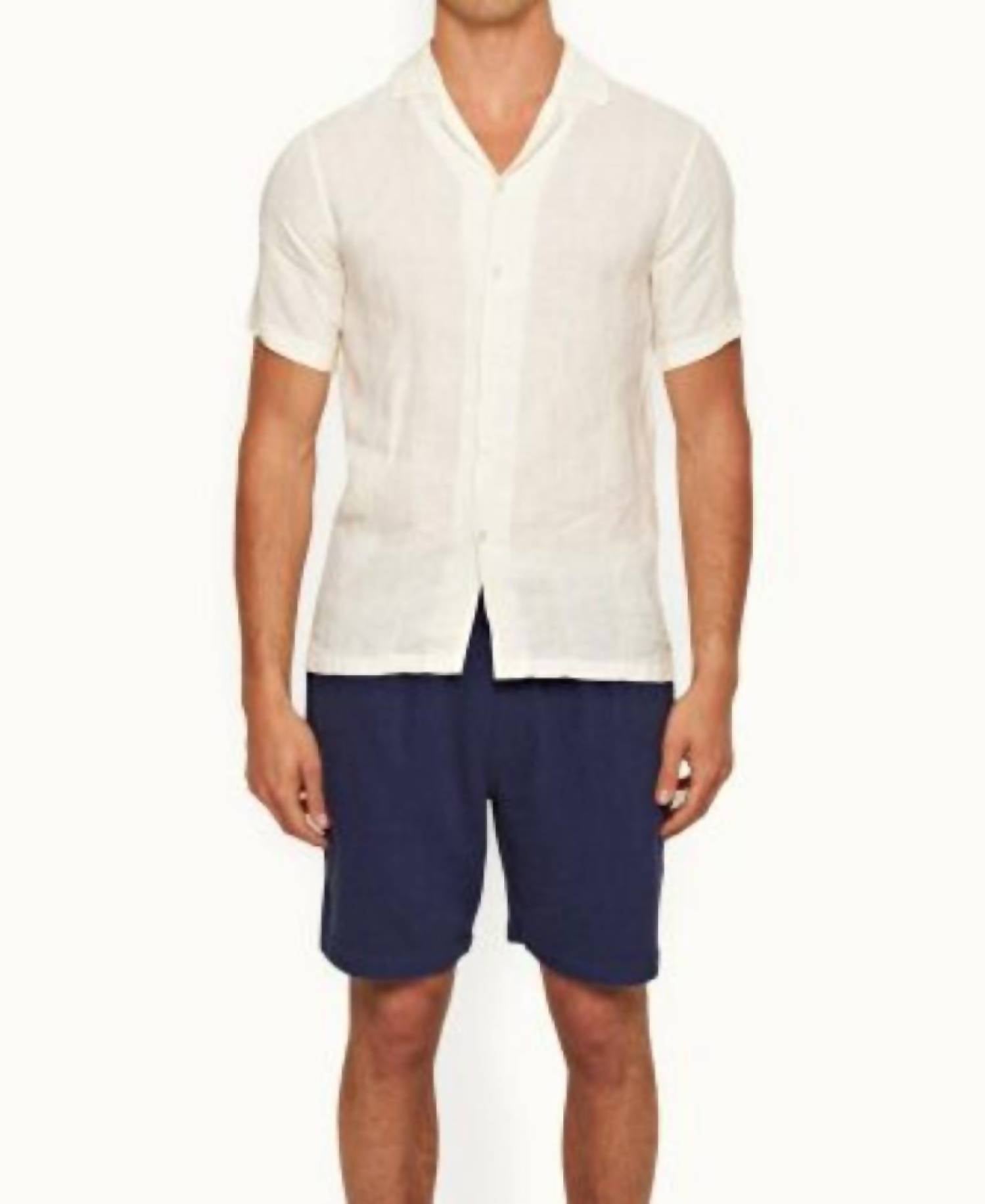 Orlebar Brown - Hibbert Linen Woven Stripe Shirt