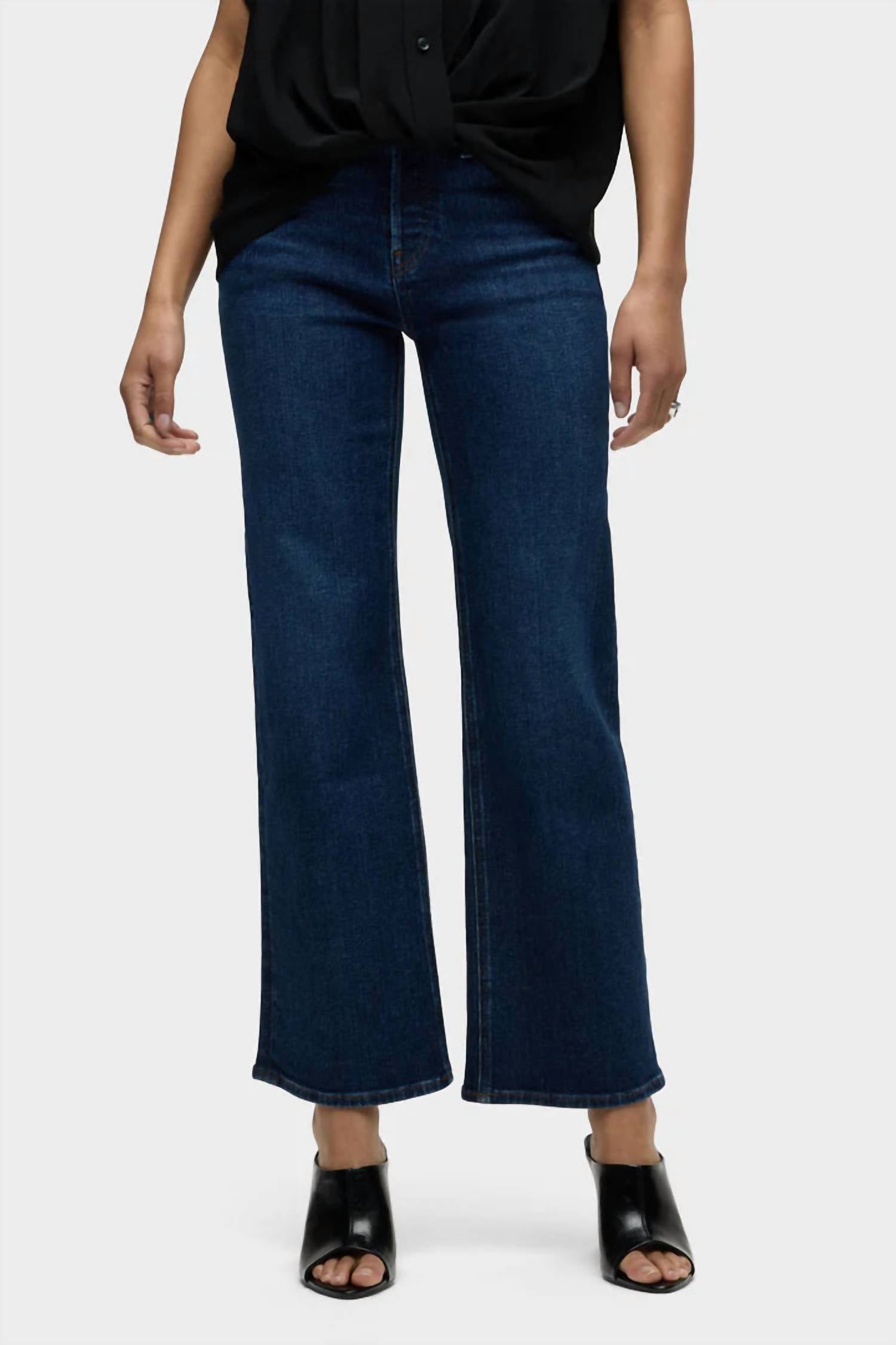 Hudson - Rosie High-Rise Wide Leg Ankle Jean
