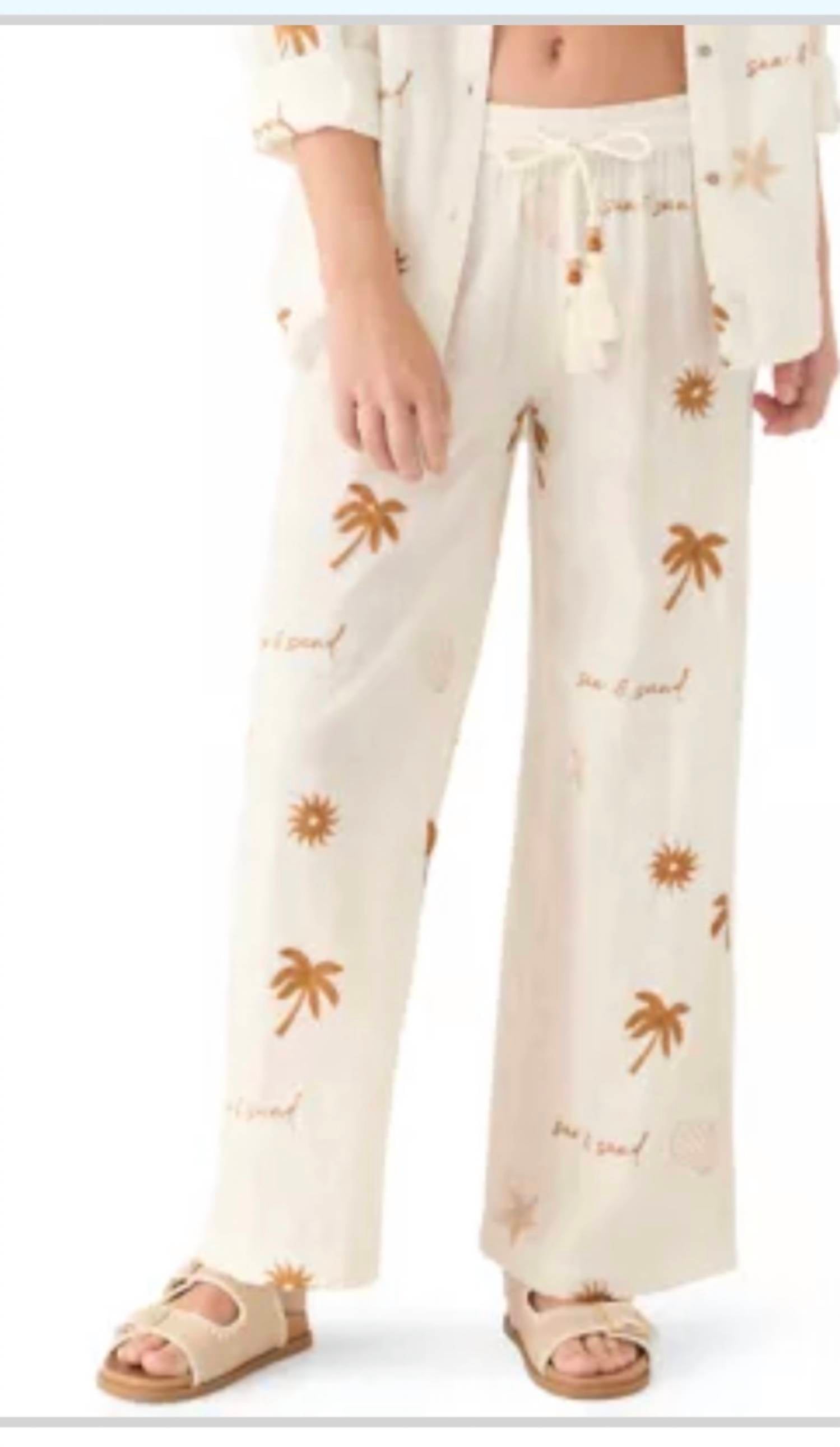 Surf Gypsy - surf sand embroidered pant
