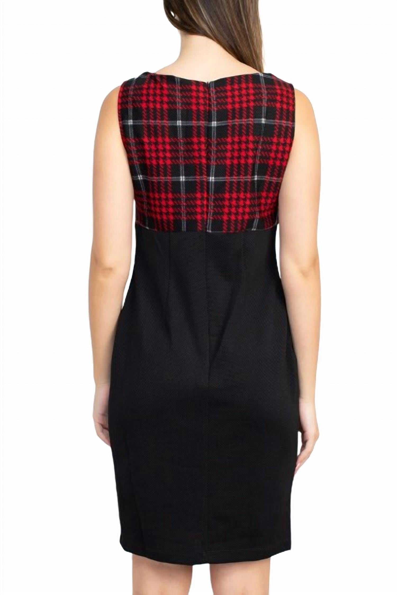 Danny & Nicole - Scoop Neck Sleeveless Knit Dress With Matching Jacket Set