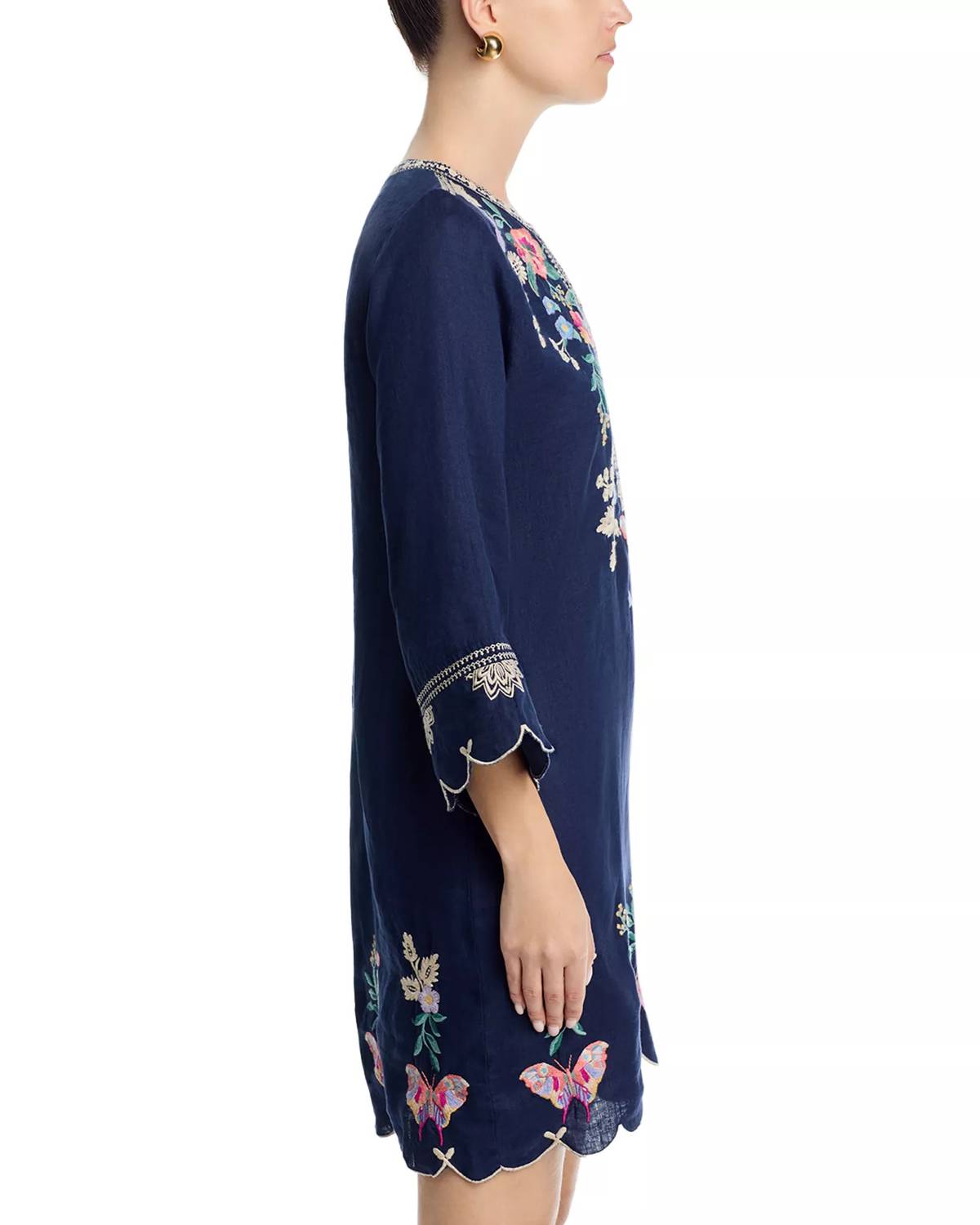 Johnny Was - Linen Scallop Dress
