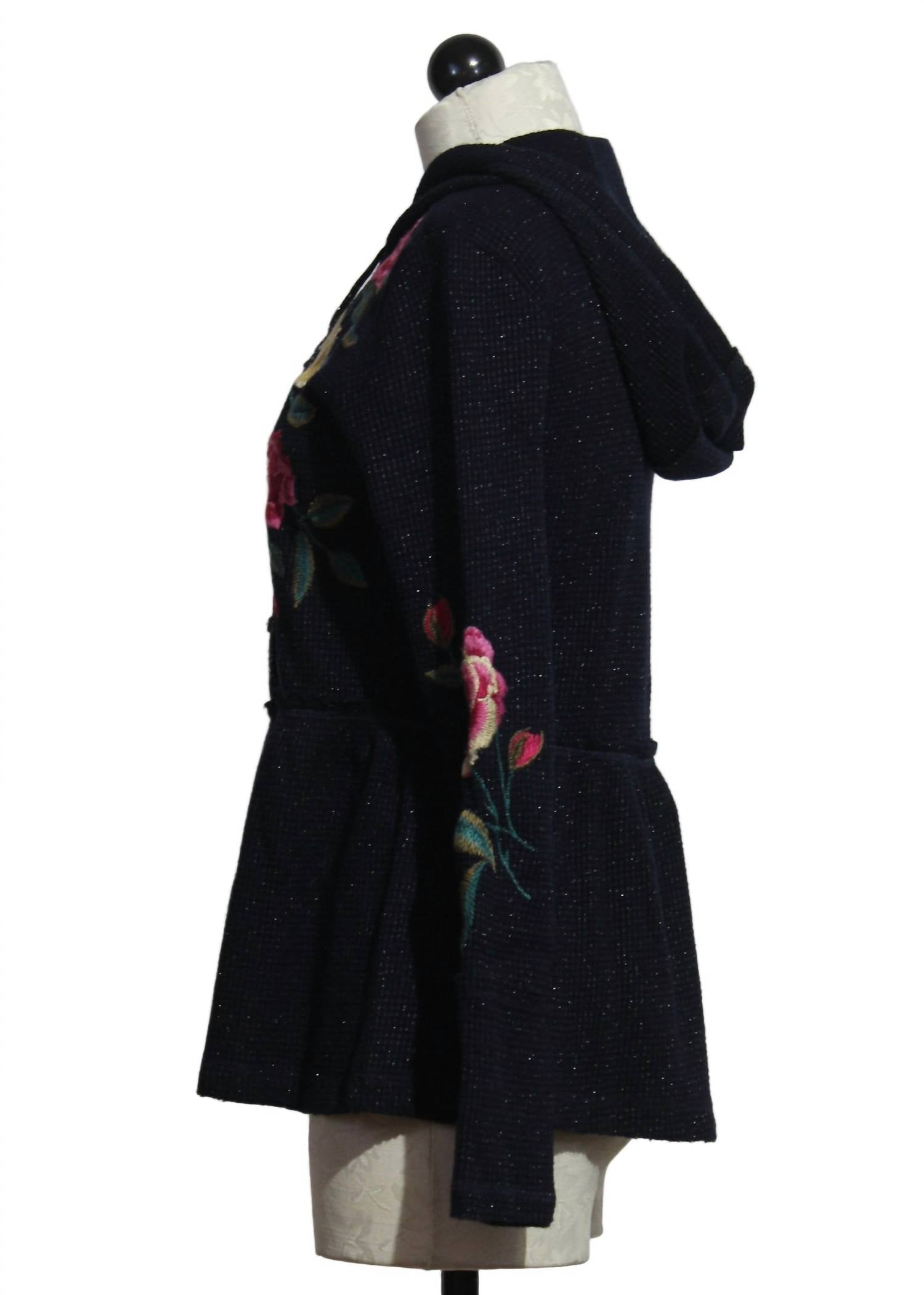 Johnny Was - Women's Peplum Thermal Hoodie