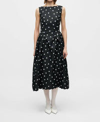 Stine Goya - Quilted Dots Voluminous Midi Dress
