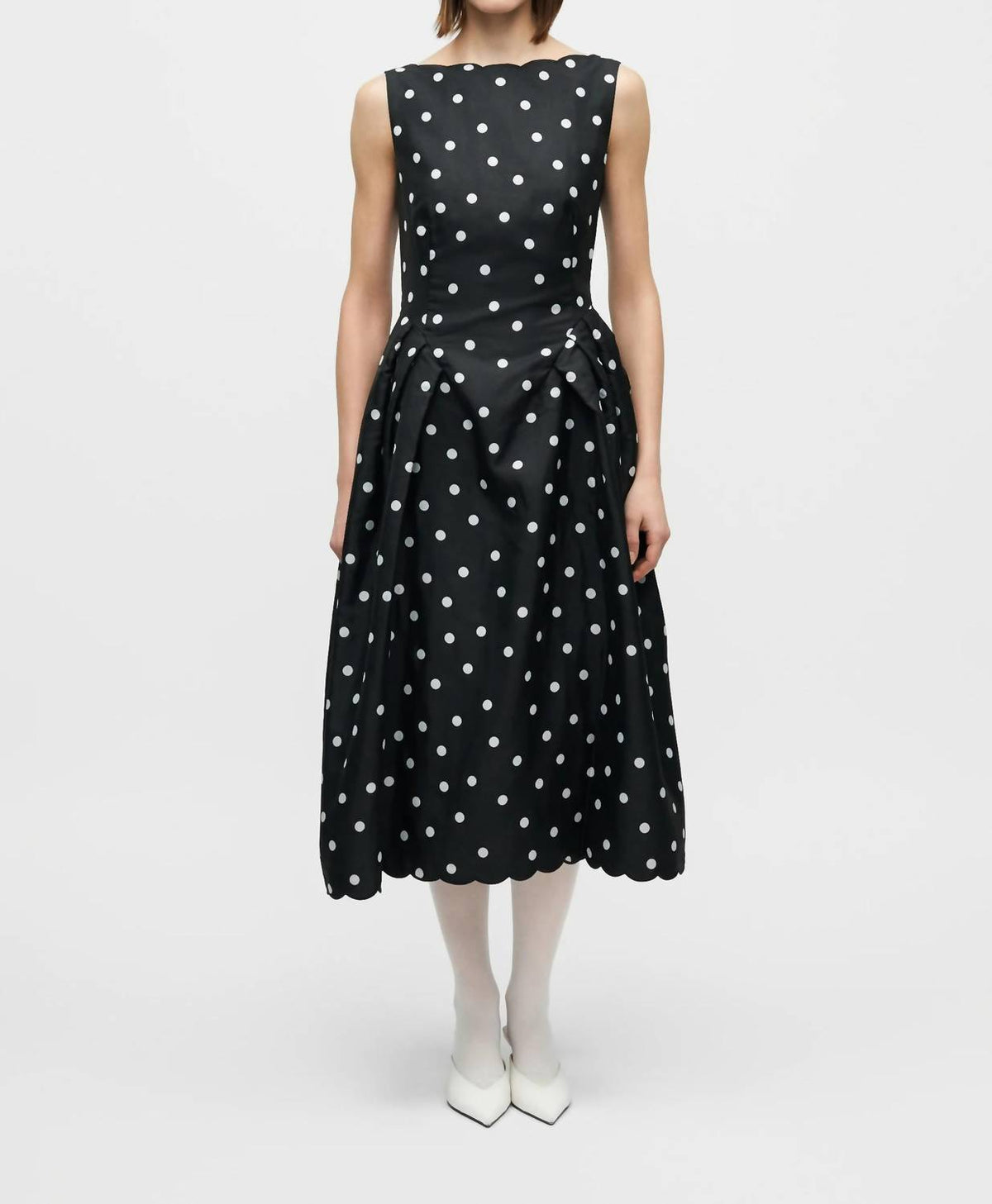 Stine Goya - Quilted Dots Voluminous Midi Dress