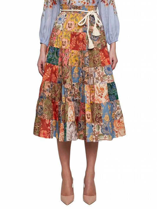 Zimmermann - GONNA JUNIE TIERED MIDI SKIRT