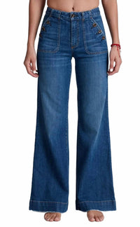 Askk Ny - Brickhouse Mid Rise Wide Leg Jeans