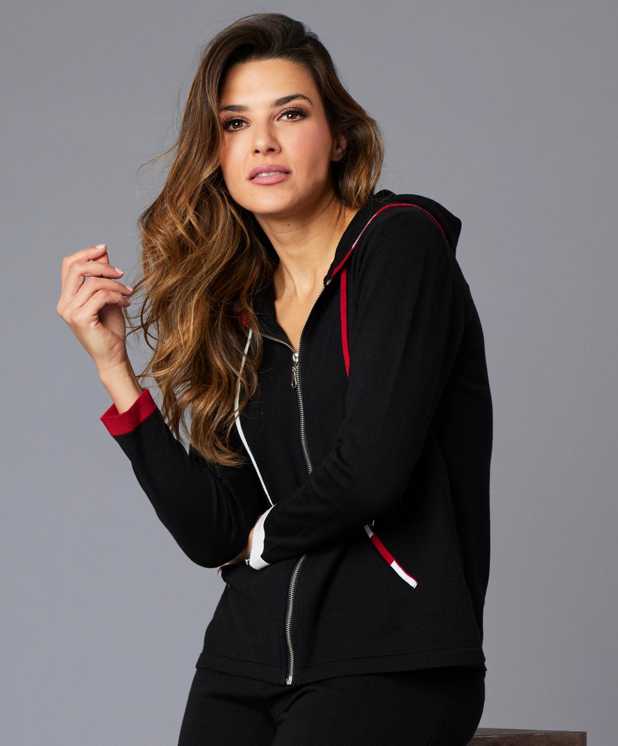 Angel Apparel - Stripe Detail Hoodie