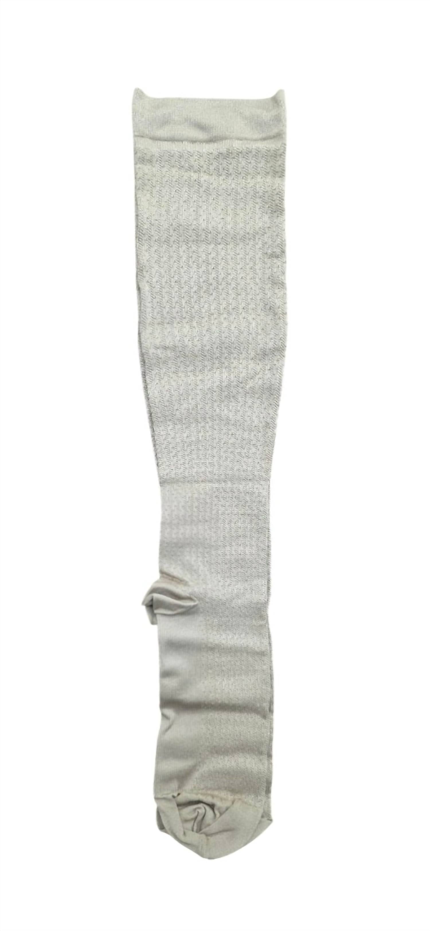 Preggers by Therafirm Women's Maternity Support Trouser Socks in khaki - women's accessory