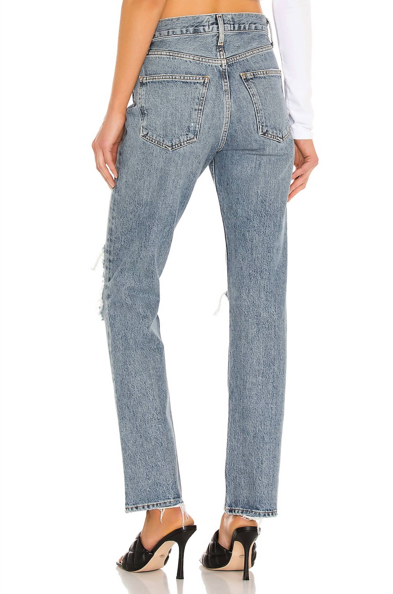 Agolde - Lana Mid Rise Vintage Straight Jean