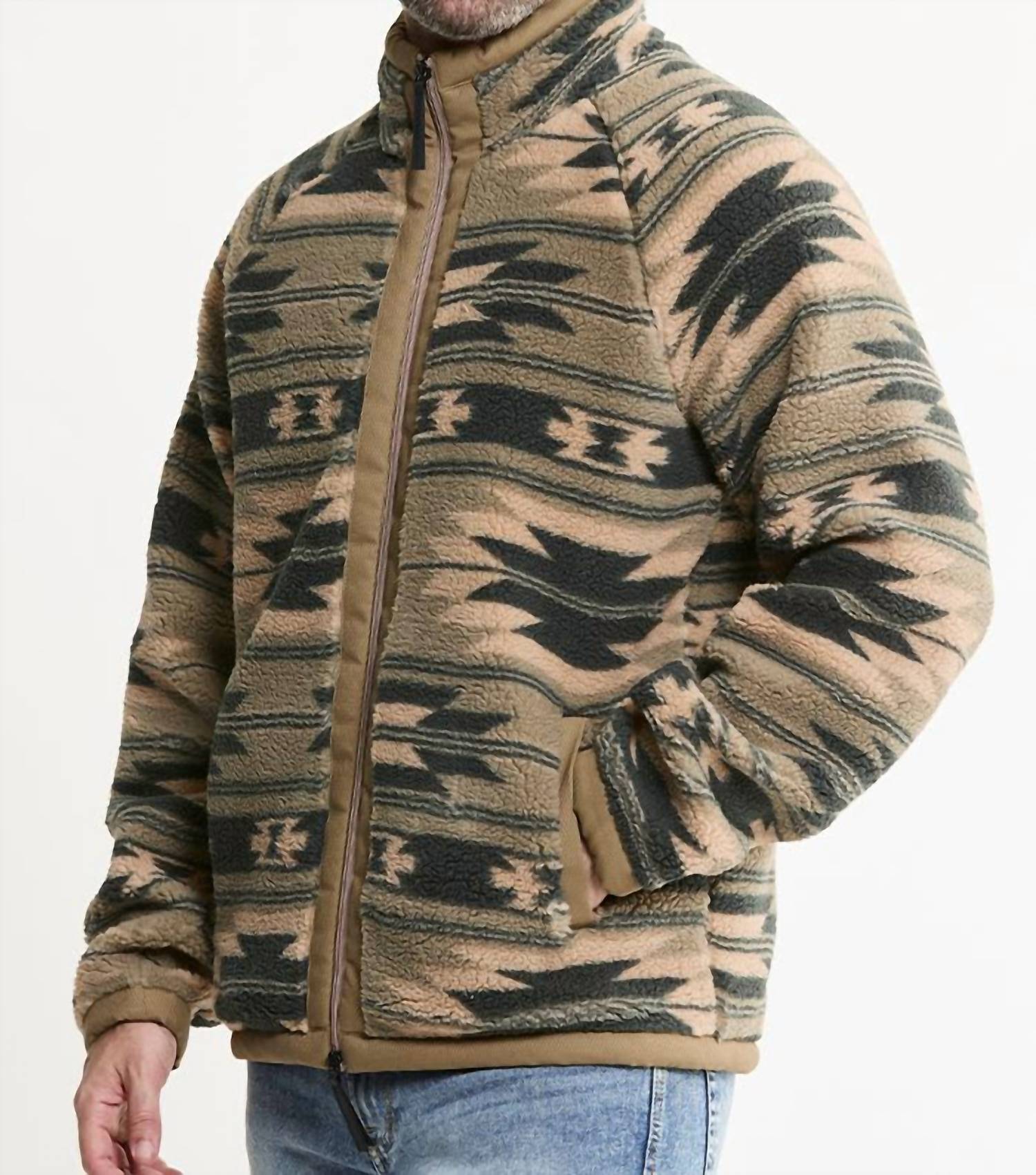 Jachs New York - Sherpa Jacquard Full Zip Jacket
