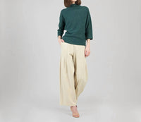 Clara S - Plush Ribbed Funnel Neck Top