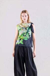 Psophia - Silk Habotai Print Top