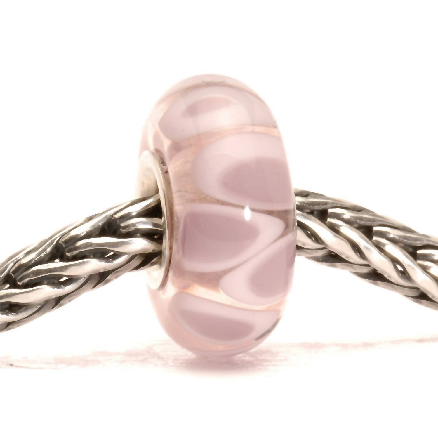 Trollbeads Women's Shadow Glass Bead Charm in pastel - women's jewelry - detail view