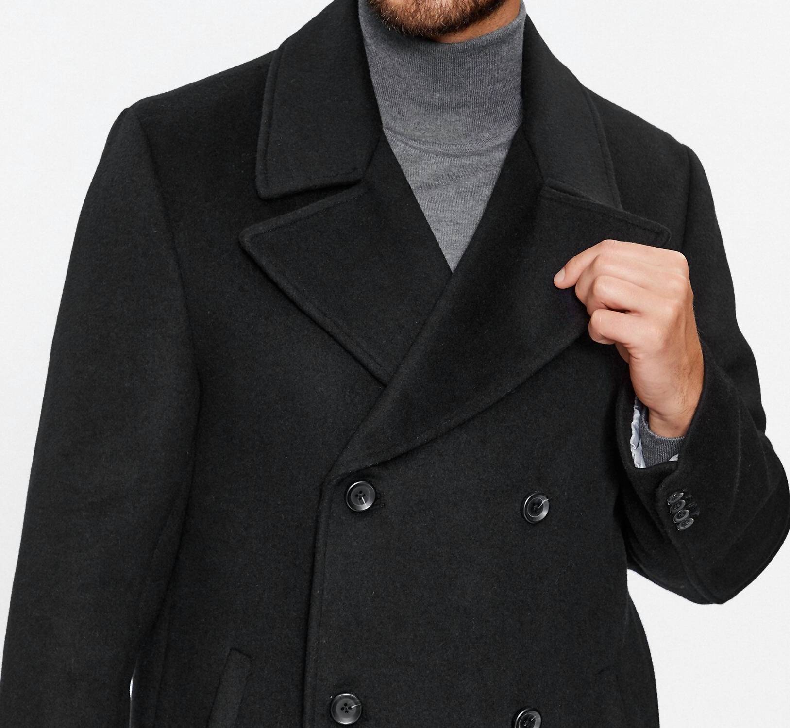 Guess - Bel-air Melton Wool Blend Pea Coat