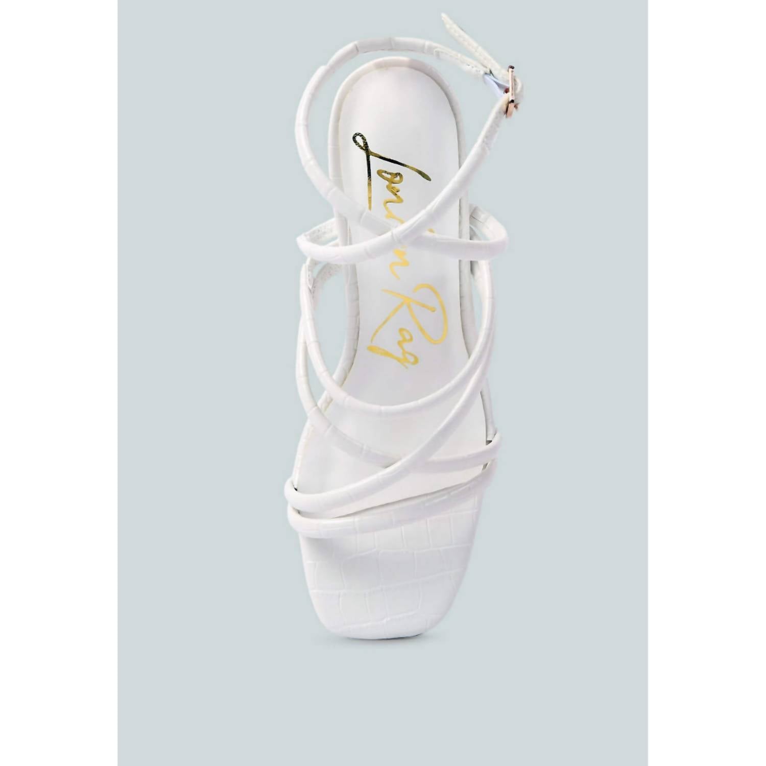 London Rag - Women's Beam Tips Strappy High Heel Sandals
