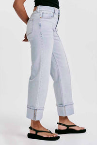 Dear John Denim - Holly Super High Rise Cuffed Straight Leg Jeans