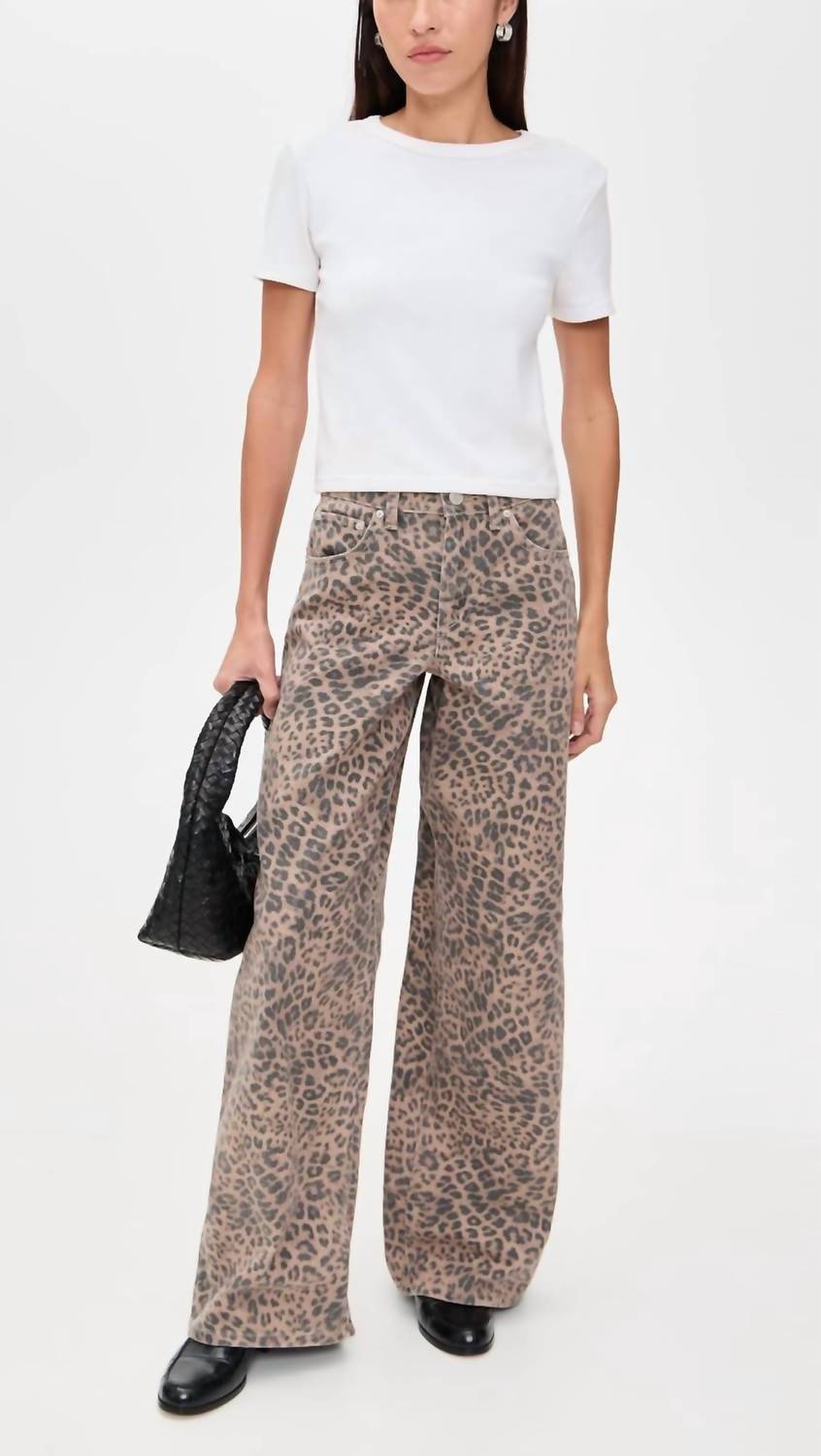 Z Supply - Marli Denim Leapord Pants