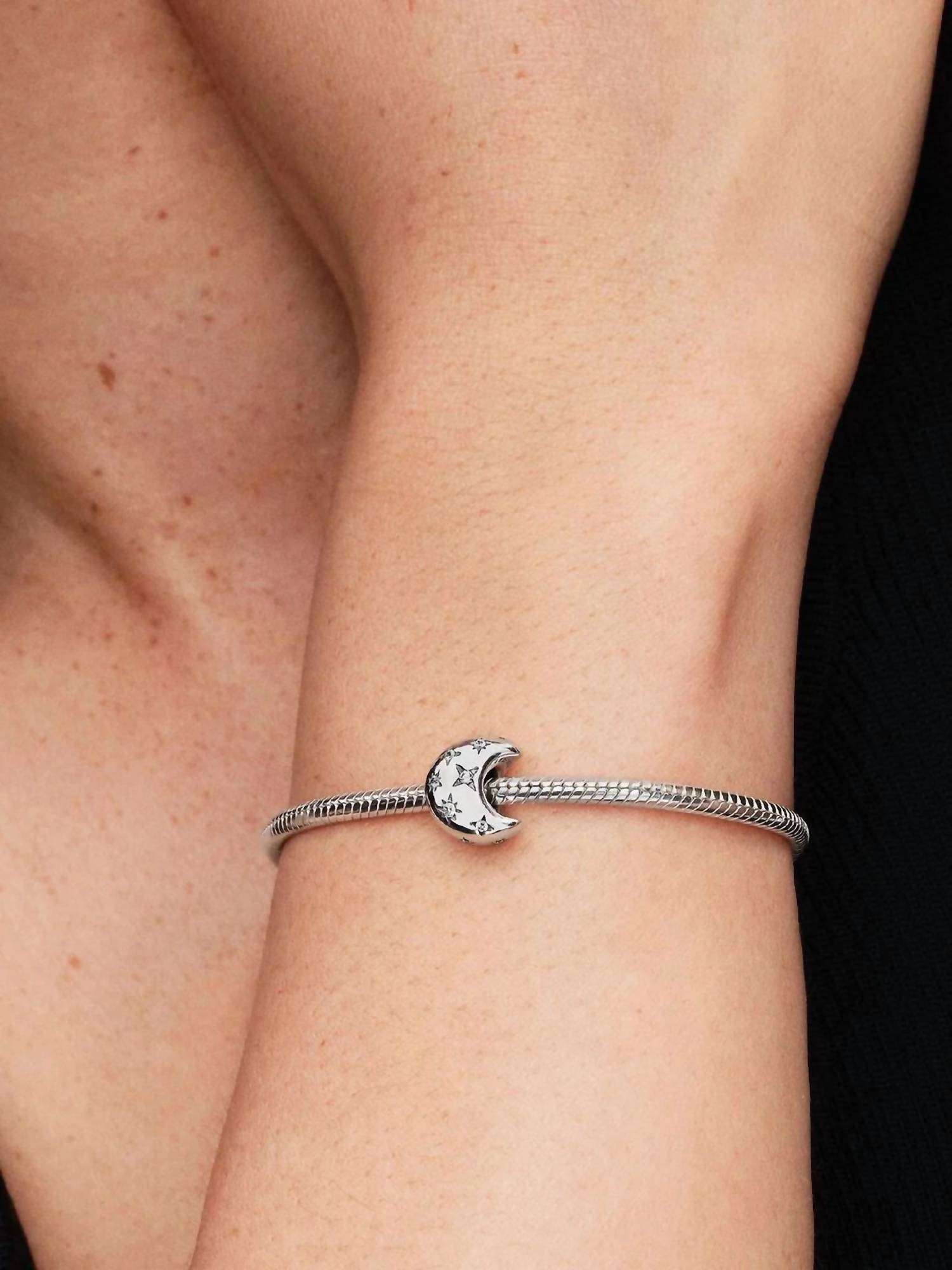 Pandora Women's Crescent Moon Charm in silver - women's item - alternate view