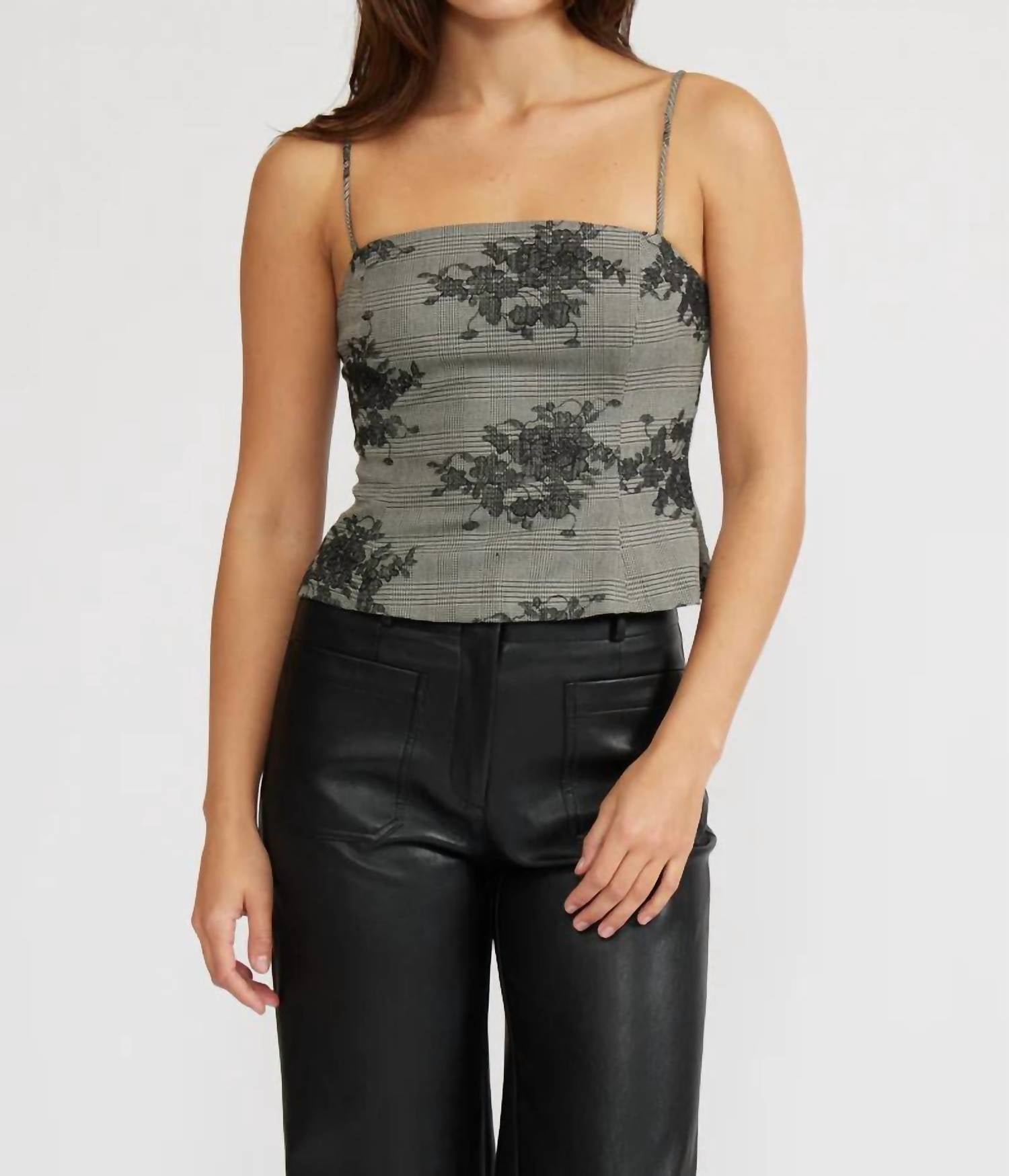 Lucy Paris - Heather Embroidered Top